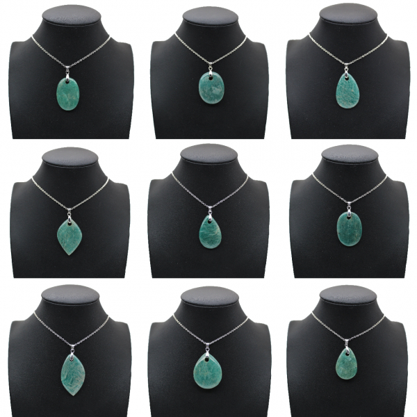 Amazonite Oval Pendant