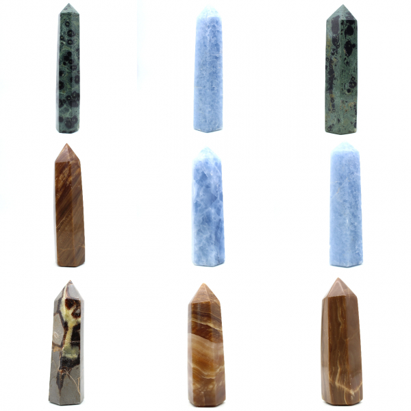 blue calcite prism
