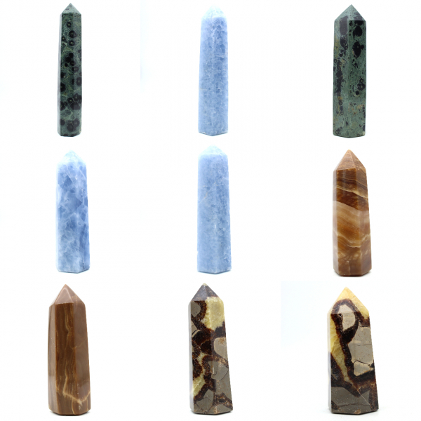 blue calcite prism