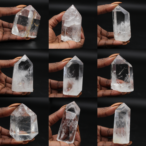 Rock crystal prism from Madagascar