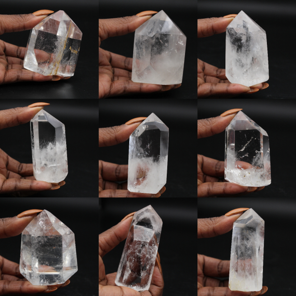 Rock crystal prism from Madagascar