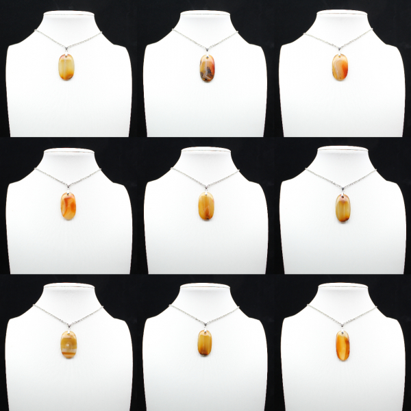 Madagascar carnelian pendant