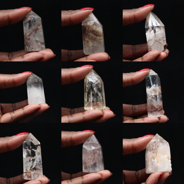 Quartz prism with inclusion