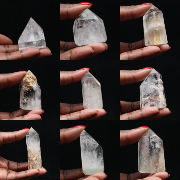 Quartz prism with inclusion