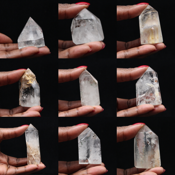 Quartz prism with inclusion