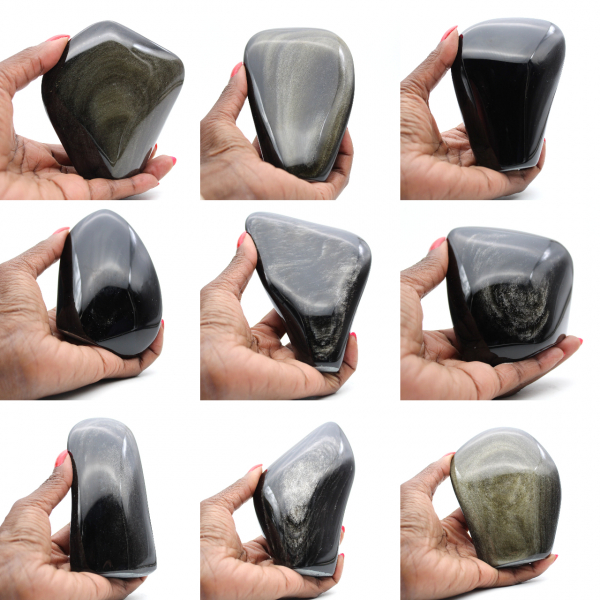Freeform Golden Obsidian