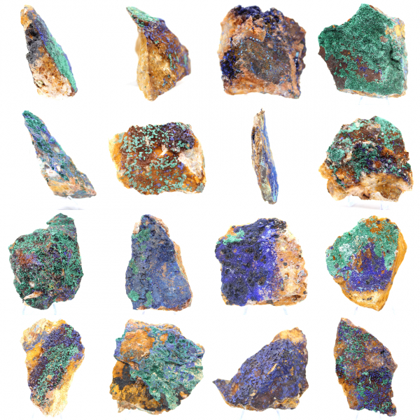 Raw mineral Azurite Malachite