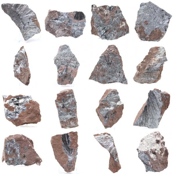 Pyrolusite, Authentic Specimen on Matrix