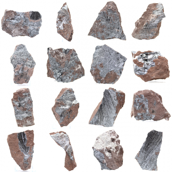 Pyrolusite, Authentic Specimen on Matrix