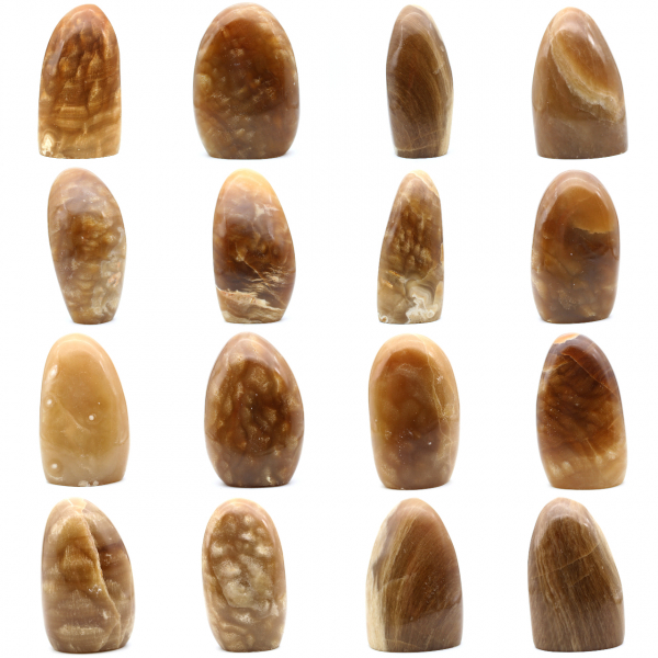 Natural honey calcite stone