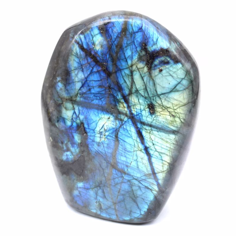 Labradorite: Discover the secrets of this stone with mysterious reflections labradorite bloc 025