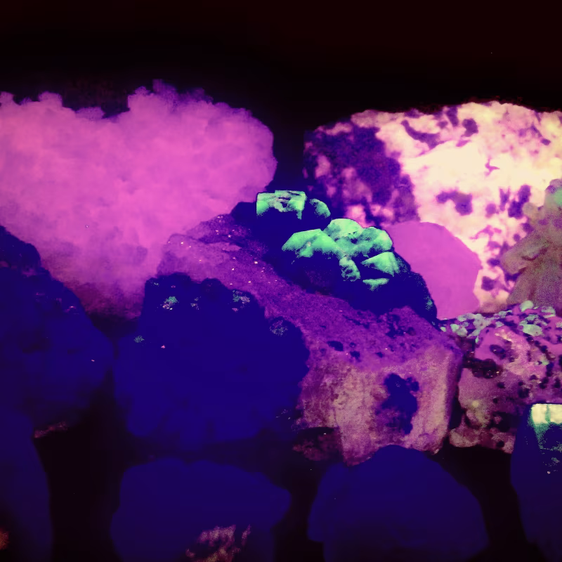Fluorescent Minerals: When Stones Glow in the Dark Different fluorescent minerals