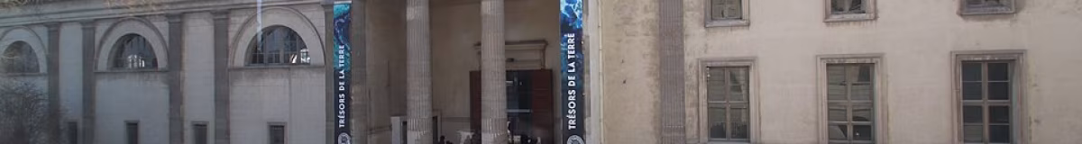 Geology and Mineralogy Gallery of the Jardin des Plantes in Paris Peristyle et fronton galerie de Mineralogie