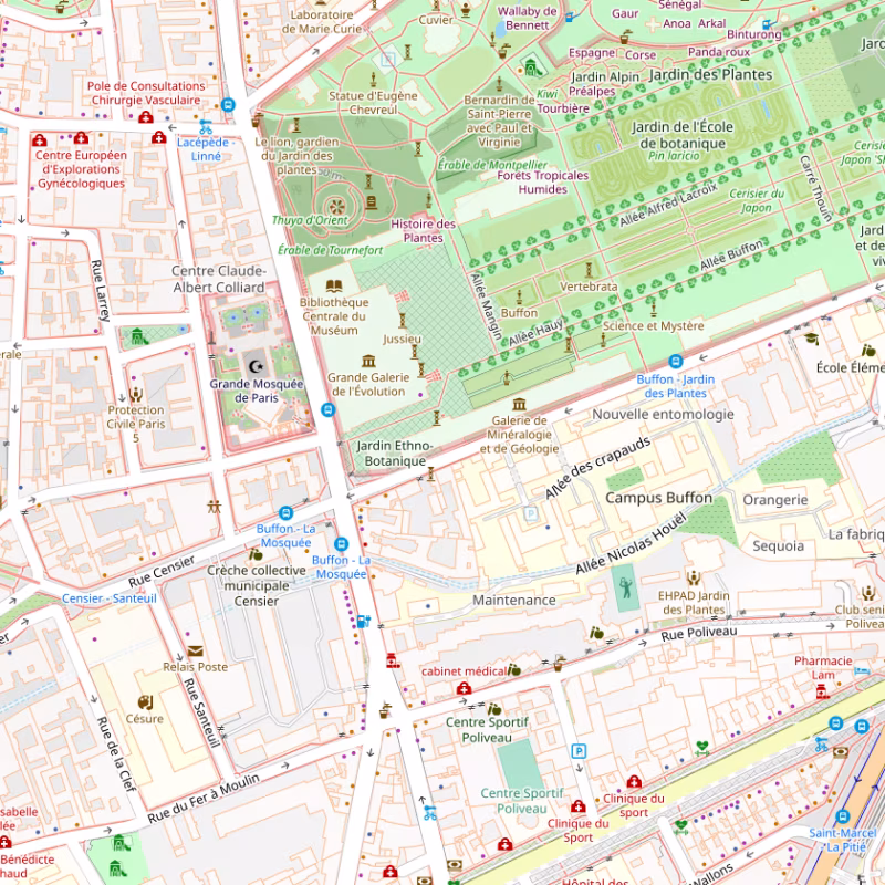 Geology and Mineralogy Gallery of the Jardin des Plantes in Paris paris museeum openstreetmap