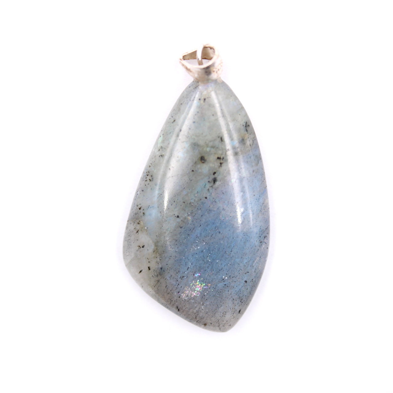 925 Sterling Silver Free Form Labradorite Pendant