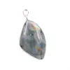 925 Sterling Silver Free Form Labradorite Pendant - 0