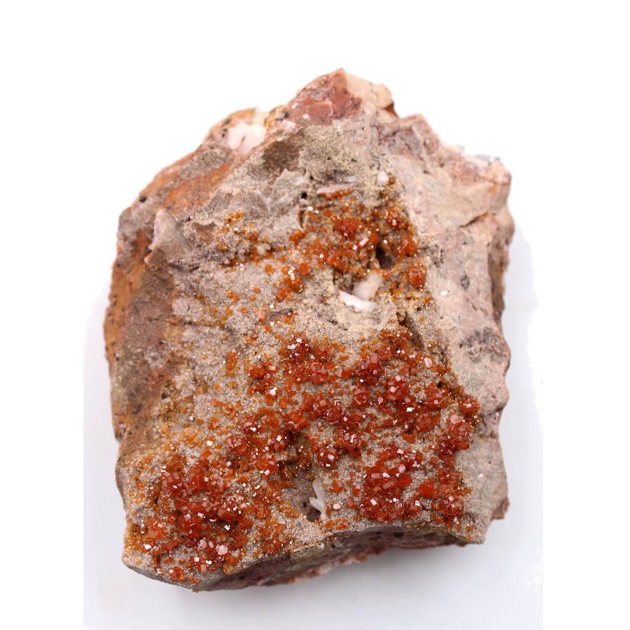 Vanadinite crystals on gangue