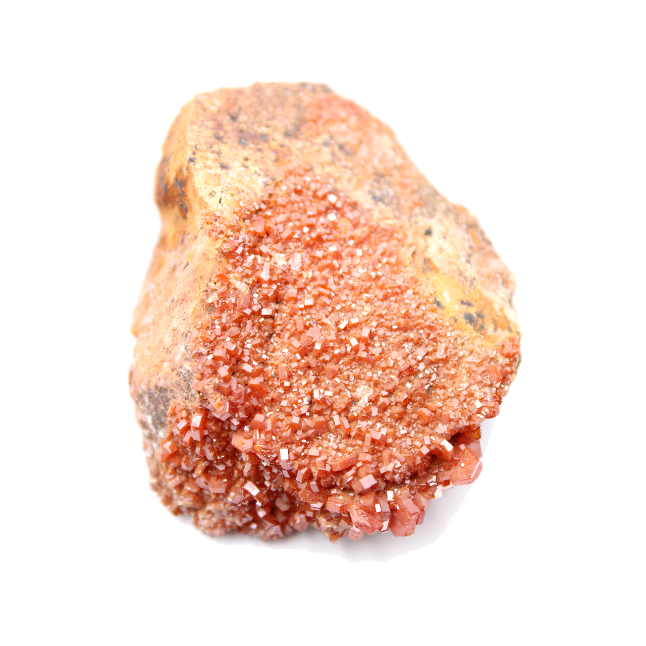 Vanadinite crystals on gangue