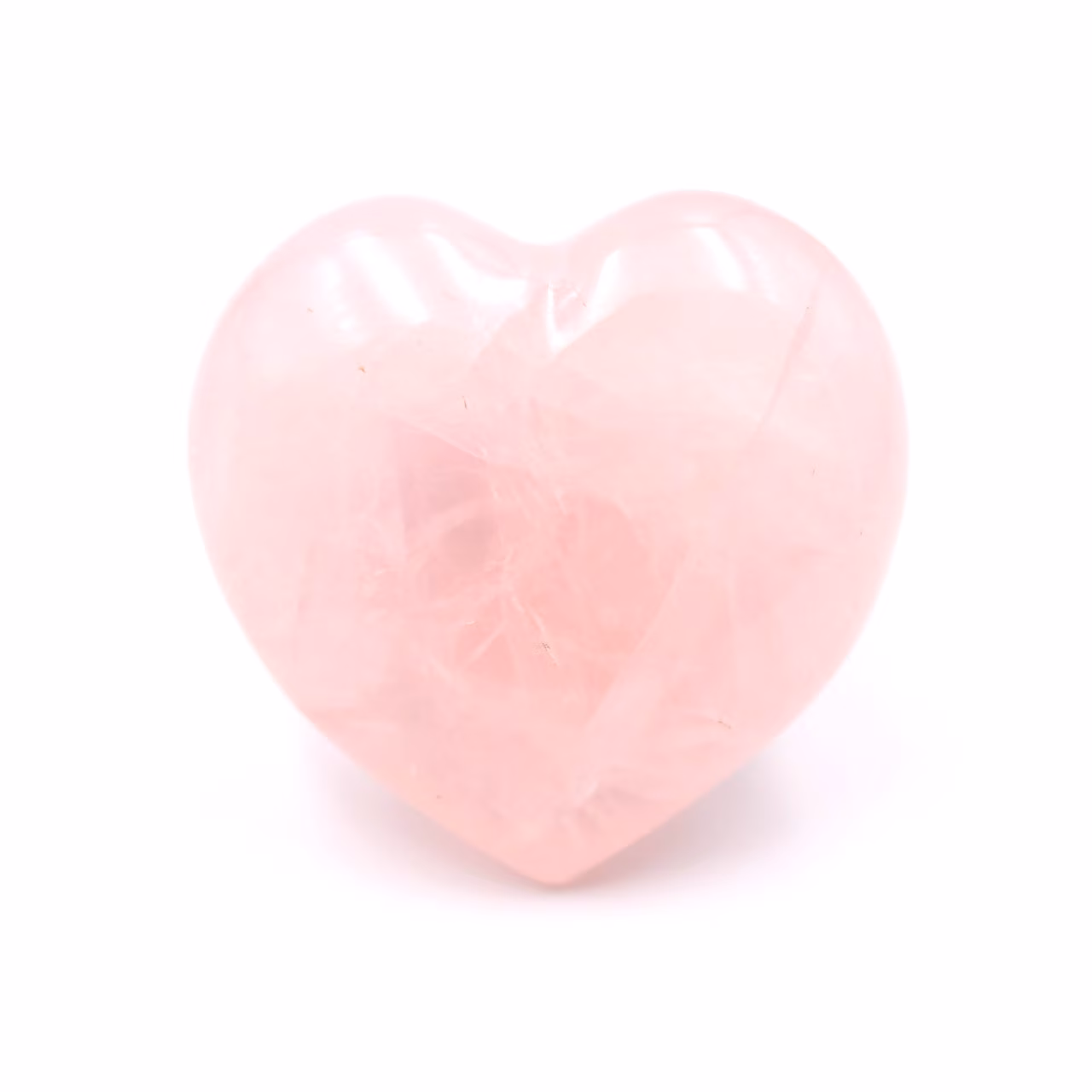Rose quartz heart of Madagascar