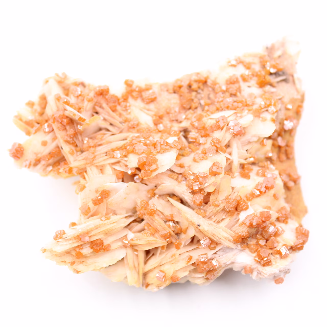 Vanadinite crystals on gangue