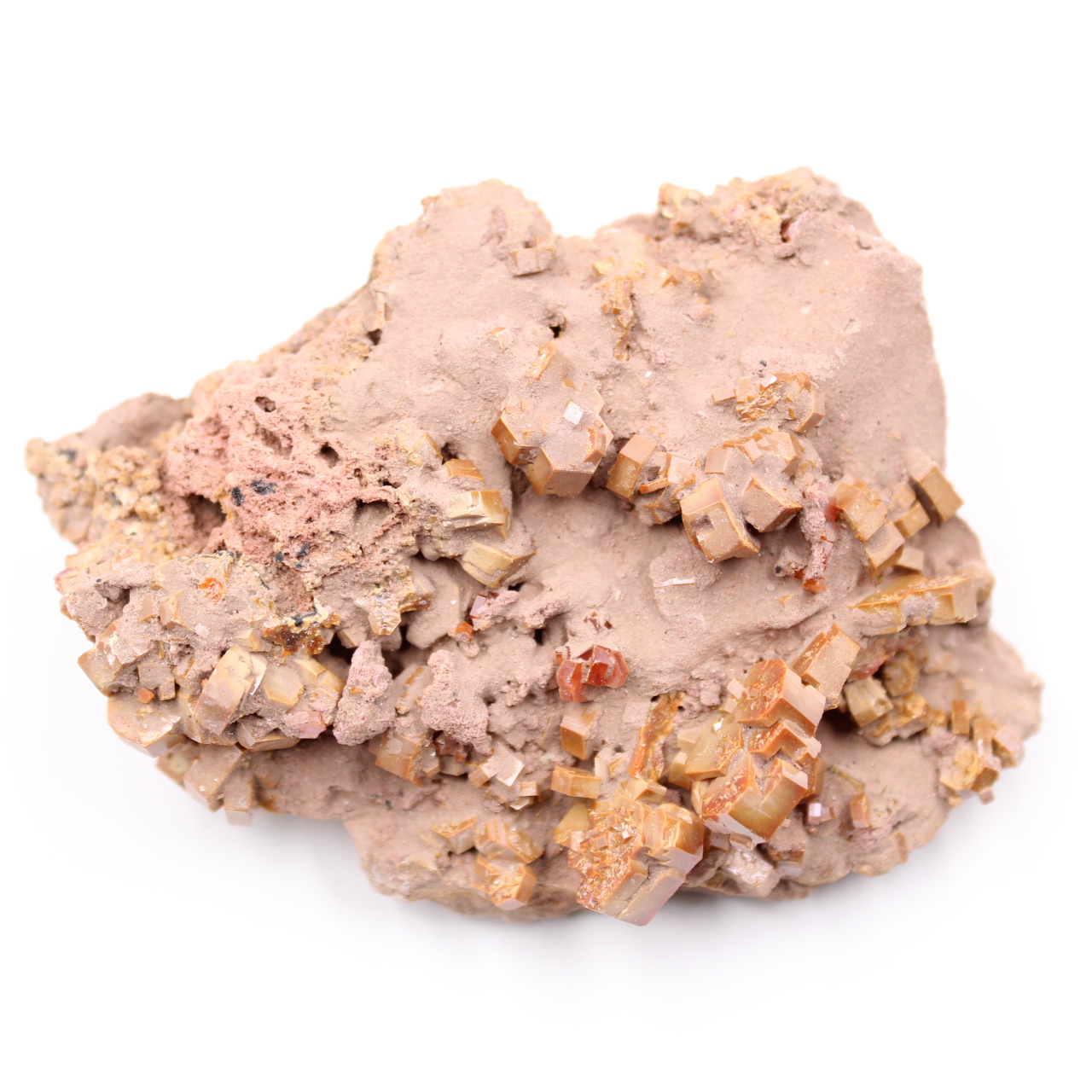Vanadinite crystals on gangue