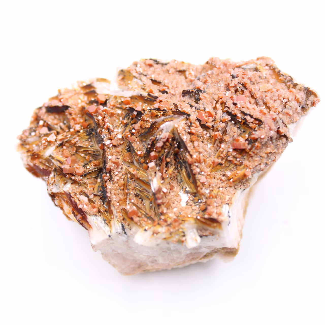 Vanadinite crystals on gangue