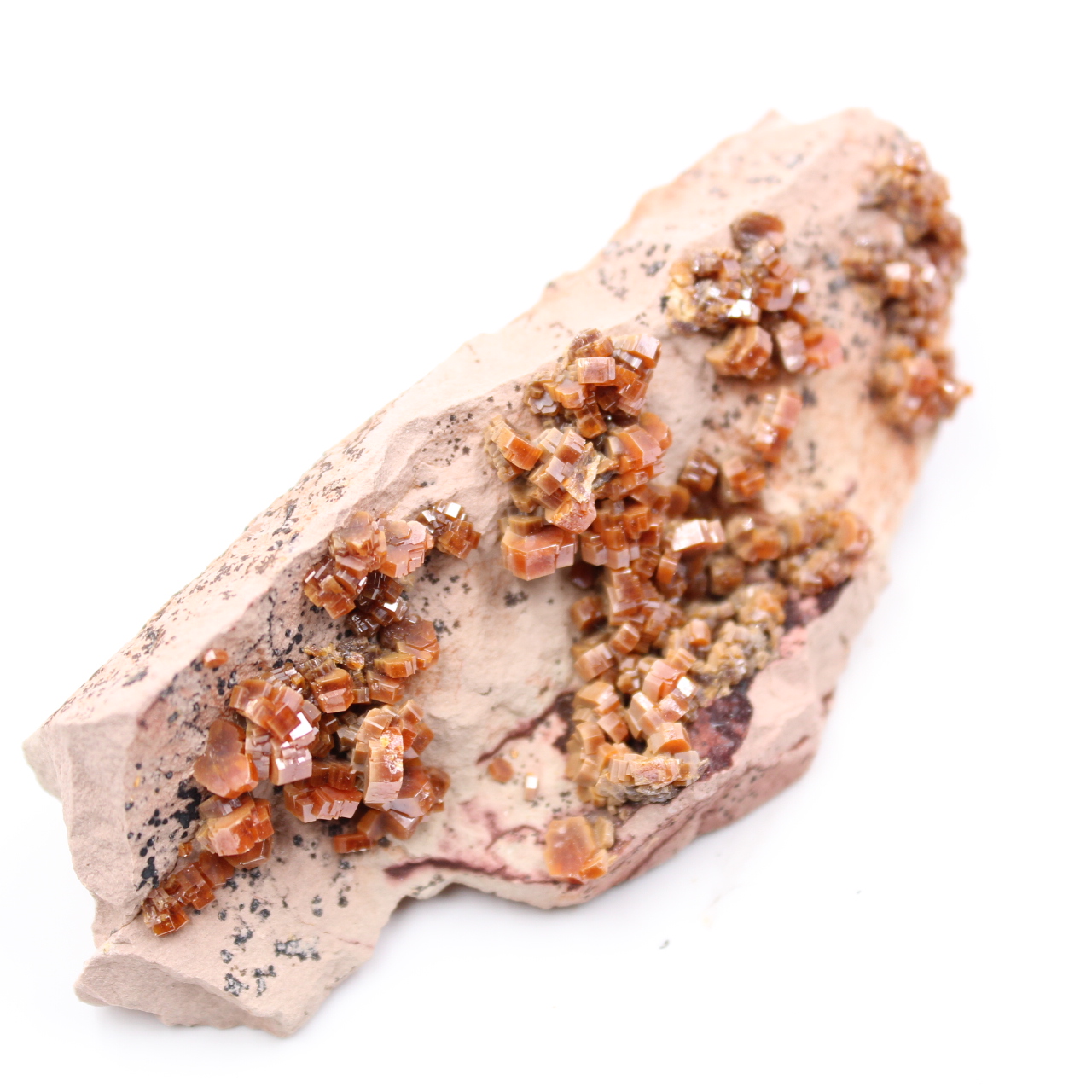 Vanadinite crystals on gangue