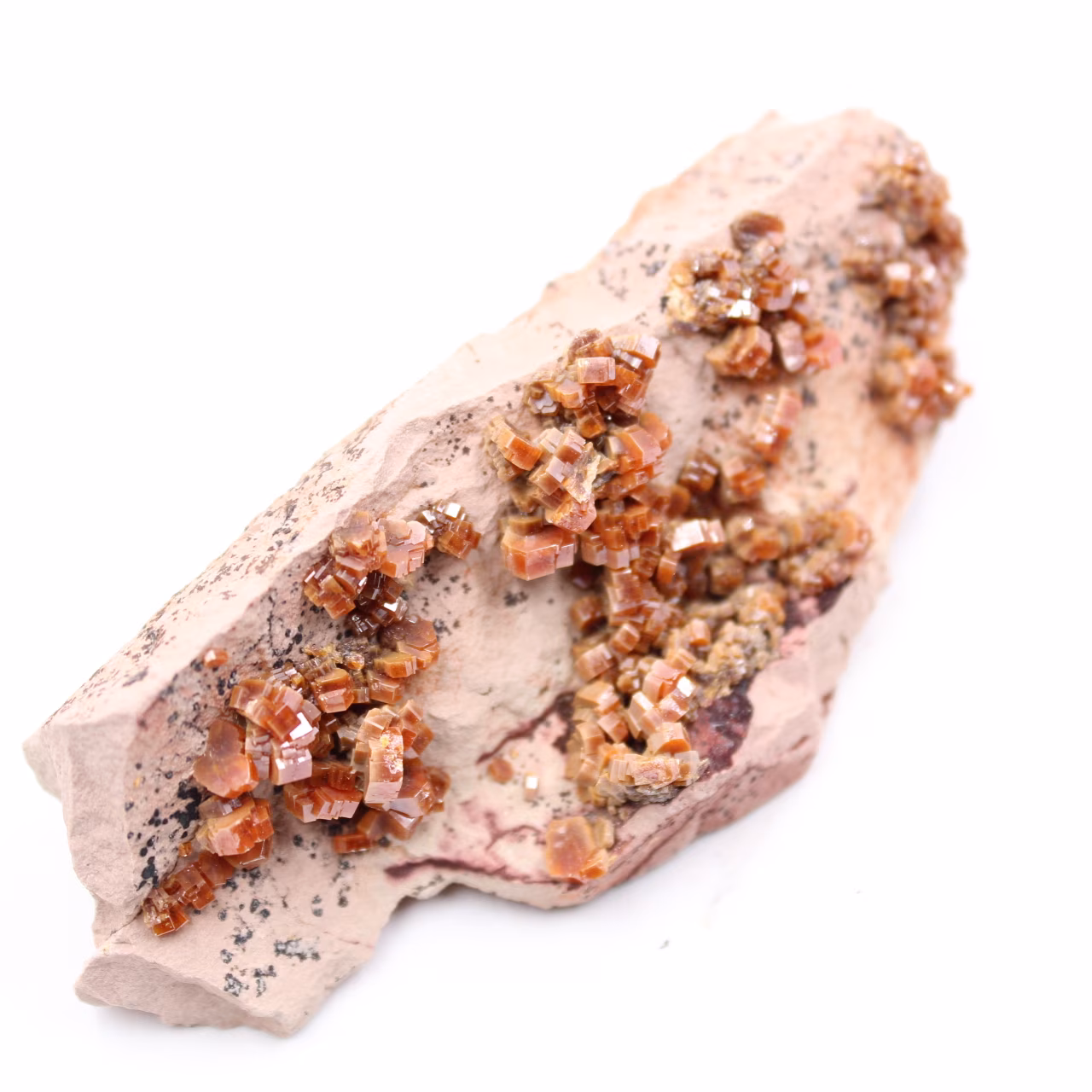 Vanadinite crystals on gangue