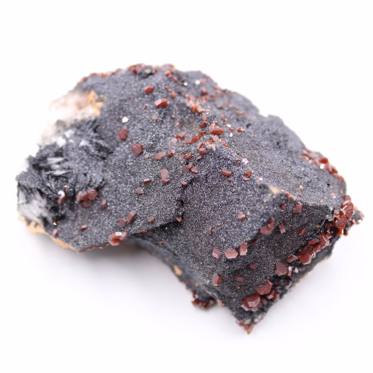 Vanadinite crystals on gangue