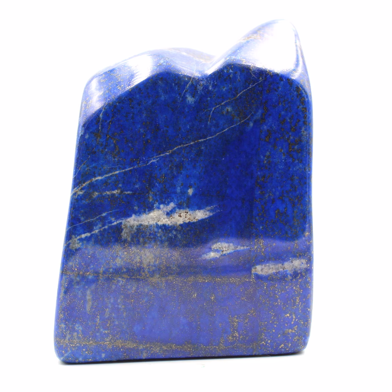 Stone block of lapis Lazuli abstract ornamental shape