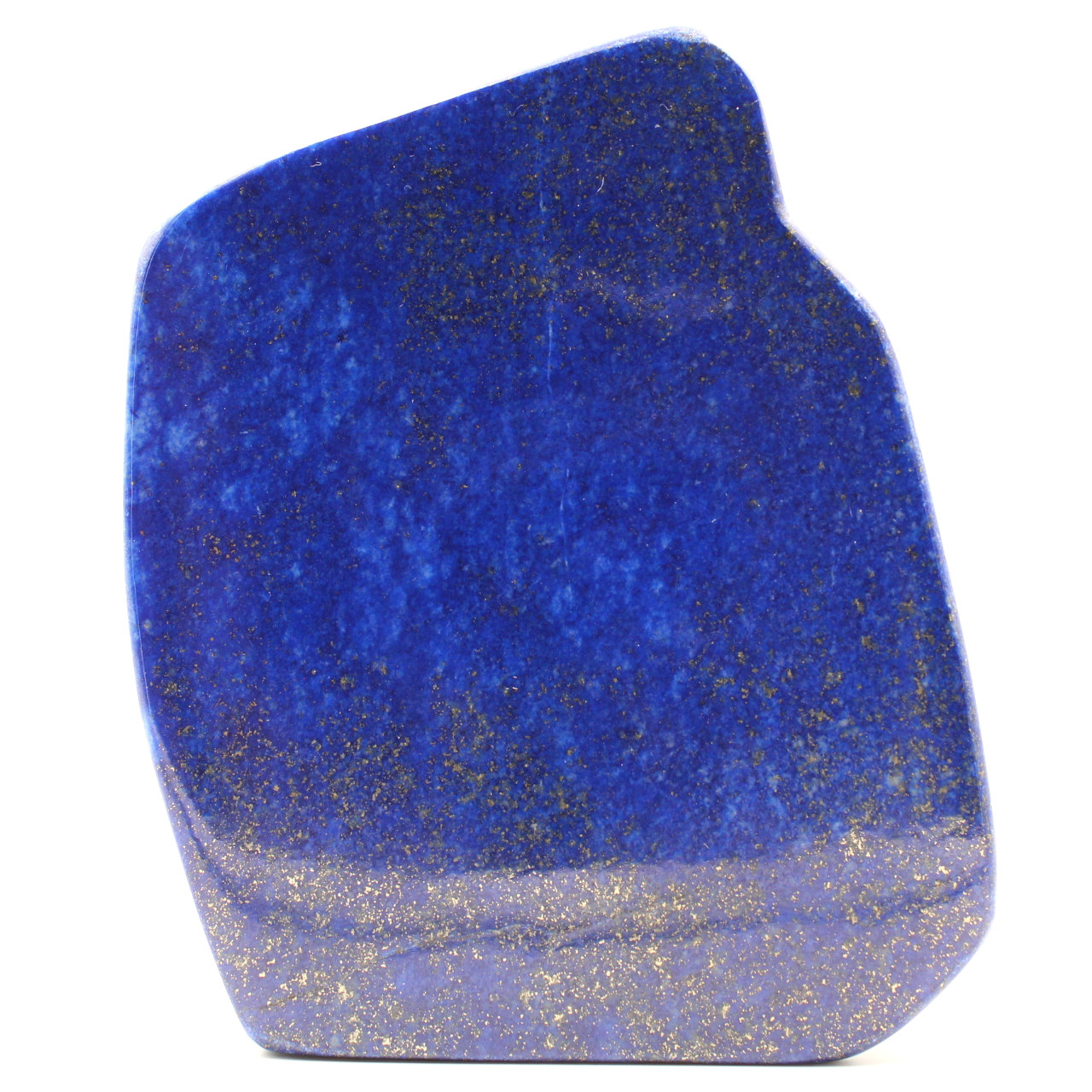 Stone block of lapis Lazuli abstract ornamental shape