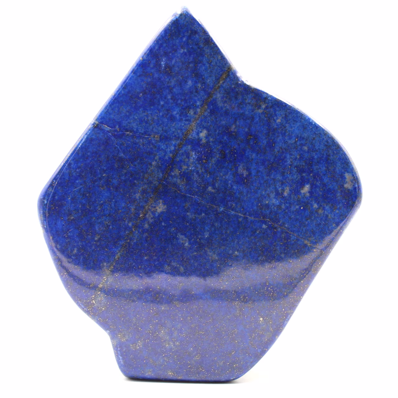 Stone block of lapis Lazuli abstract ornamental shape