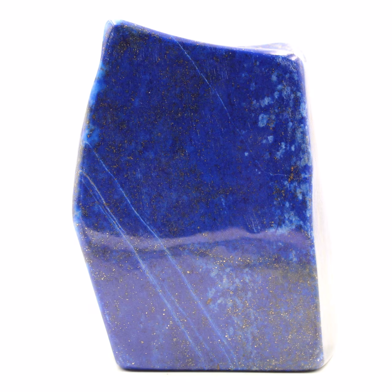 Stone block of lapis Lazuli abstract ornamental shape