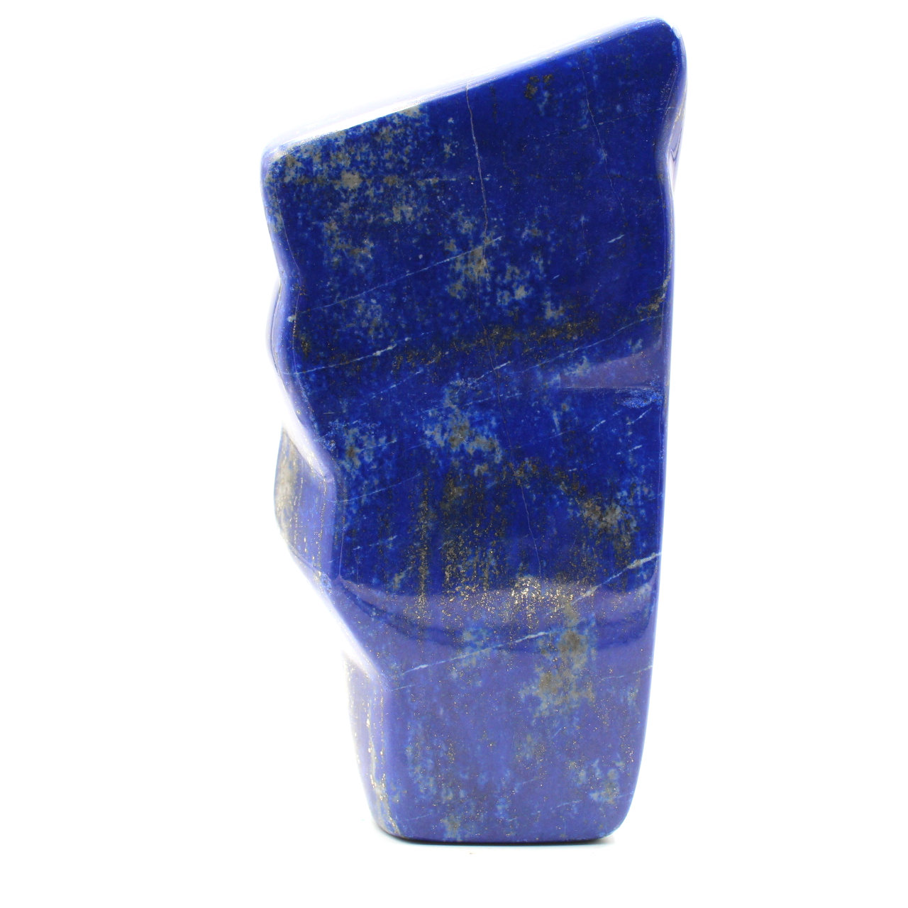 Stone block of lapis Lazuli abstract ornamental shape