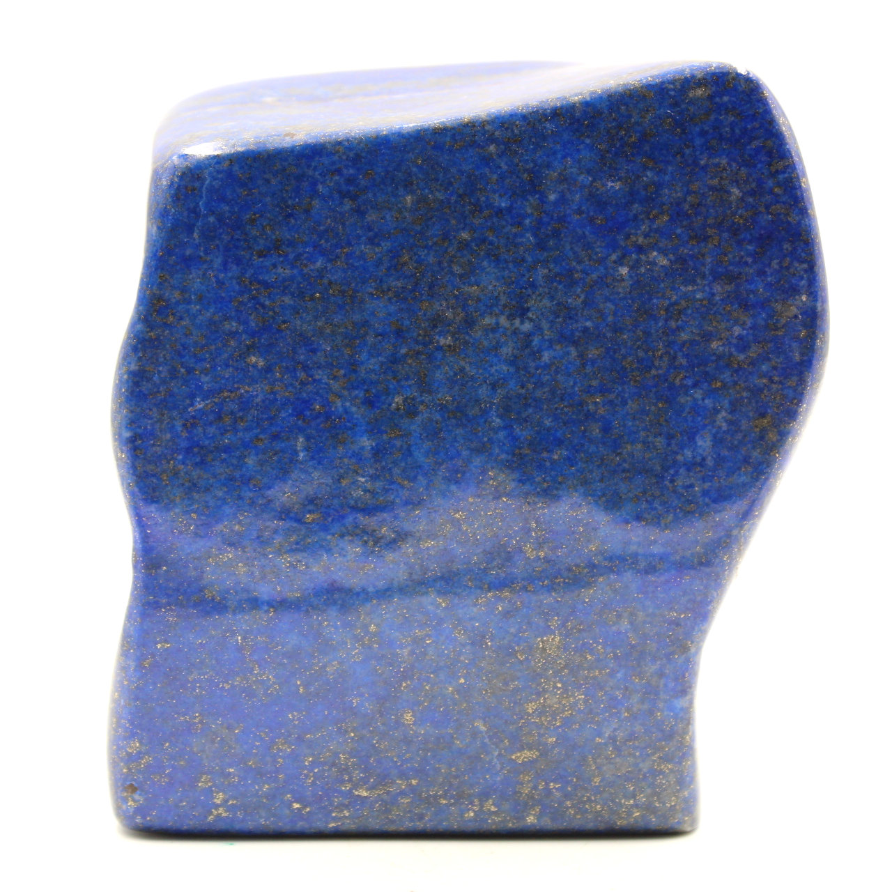 Stone block of lapis Lazuli abstract ornamental shape