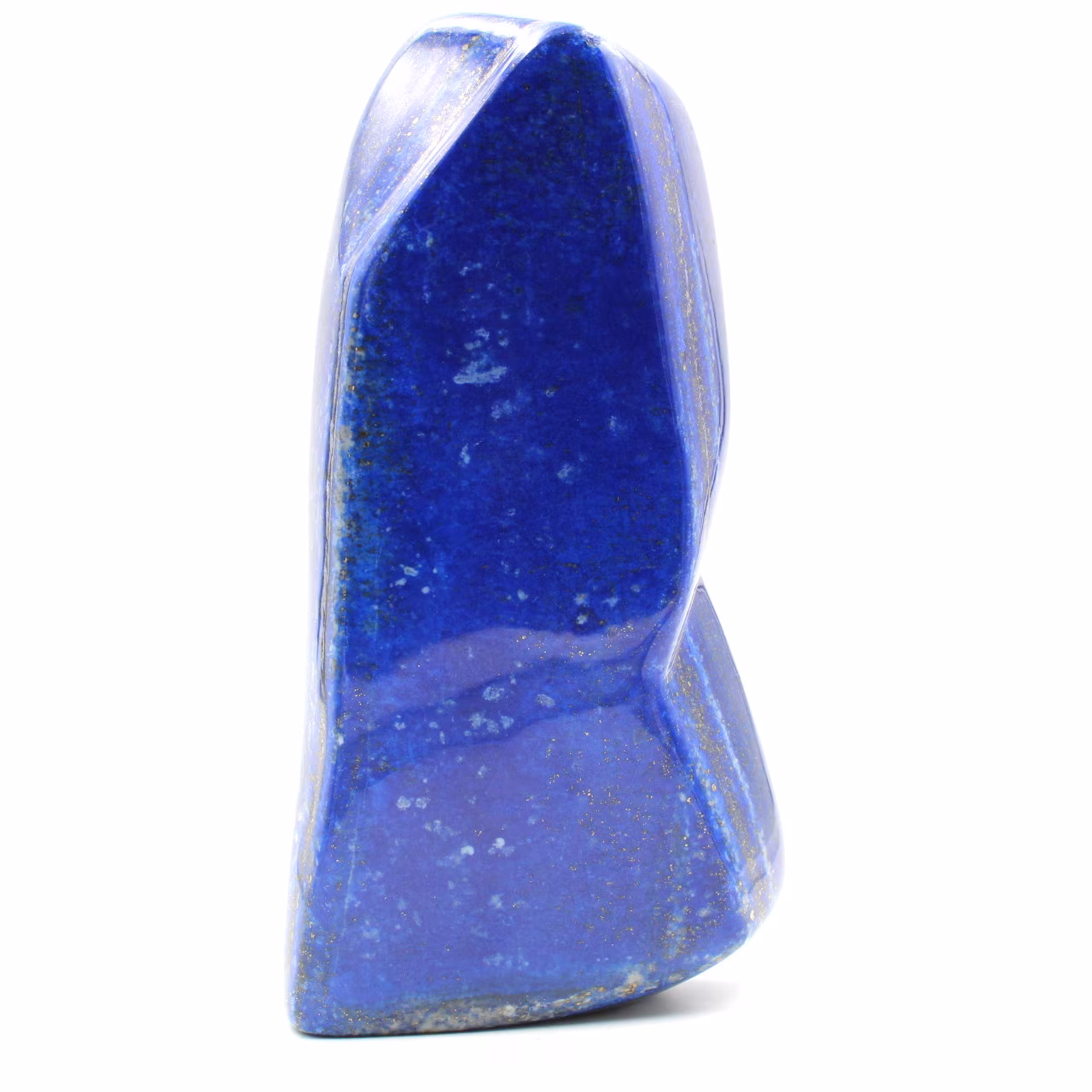 Stone block of lapis Lazuli abstract ornamental shape