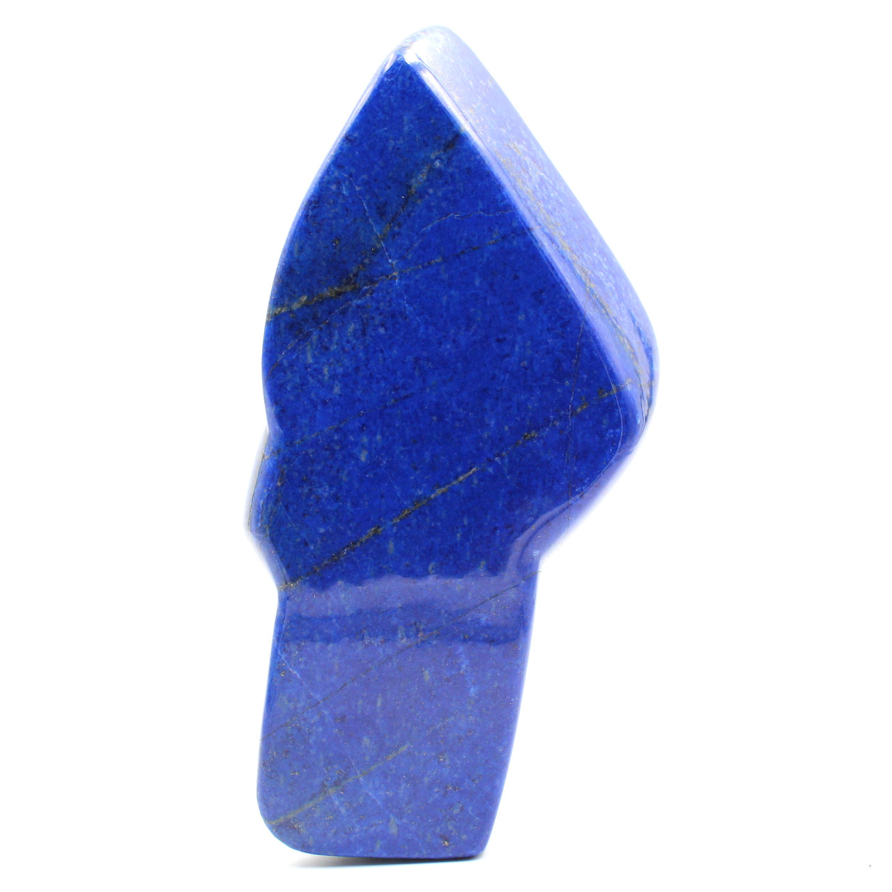 Stone block of lapis Lazuli abstract ornamental shape