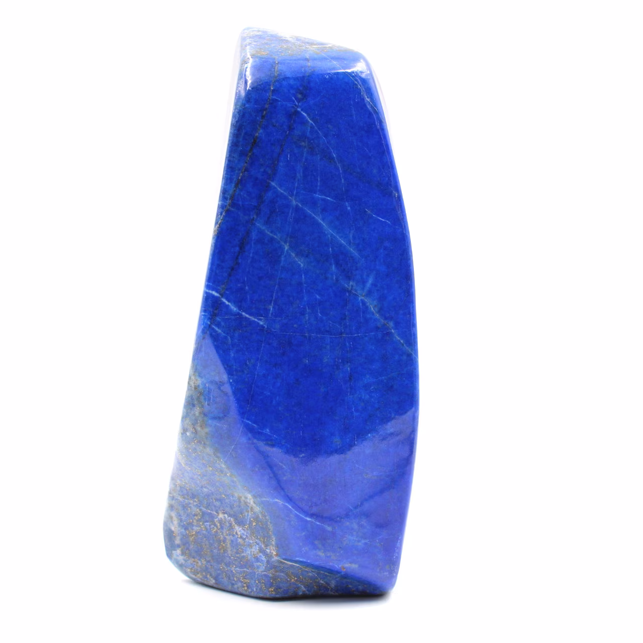 Stone block of lapis Lazuli abstract ornamental shape