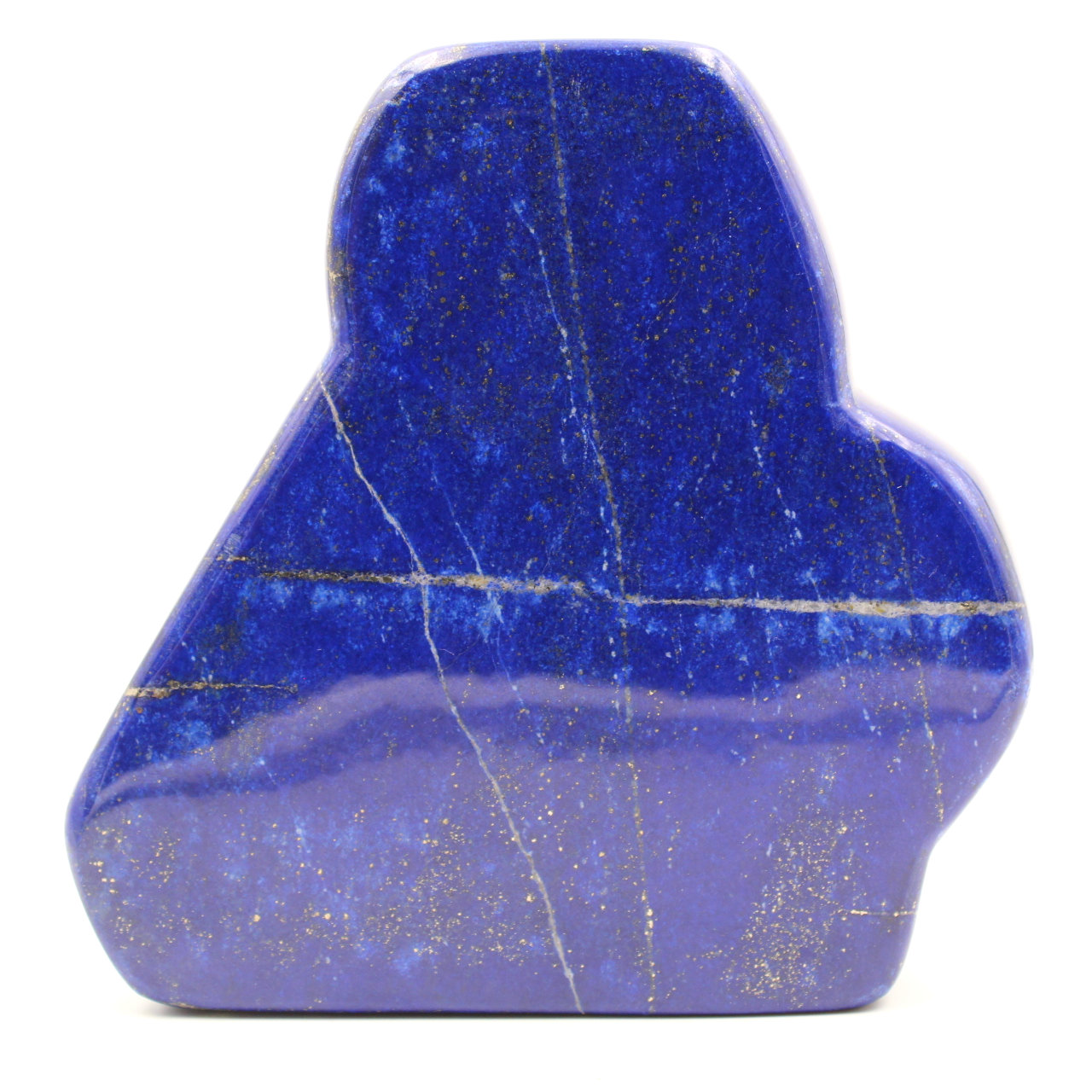 Stone block of lapis Lazuli abstract ornamental shape