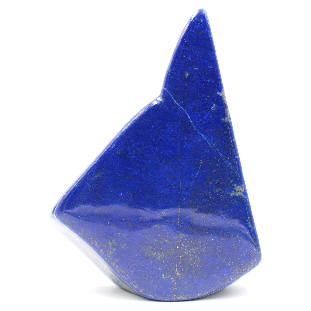 Stone block of lapis Lazuli abstract ornamental shape