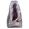 Amethyst geode with crystal of calcite - 0
