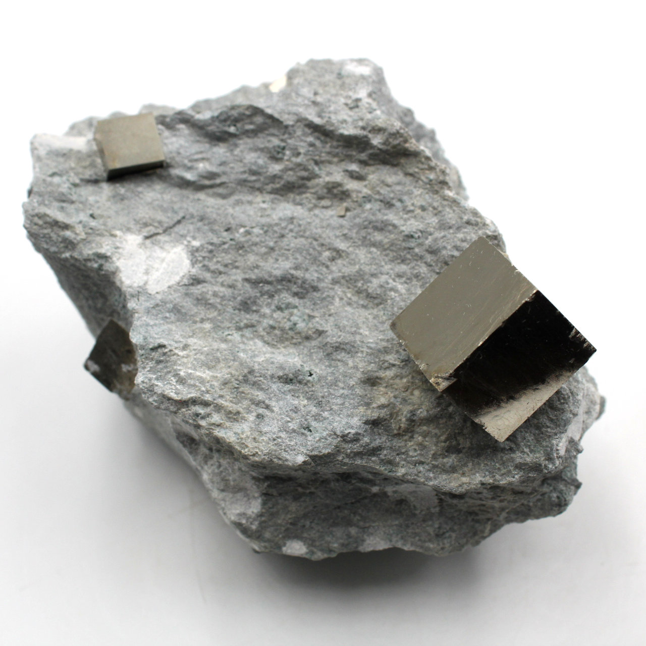Pyrite cubes on gangue of Navajun Spain
