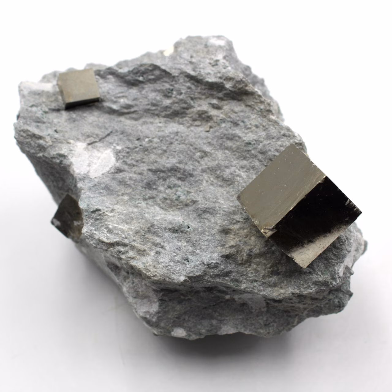 Pyrite cubes on gangue of Navajun Spain