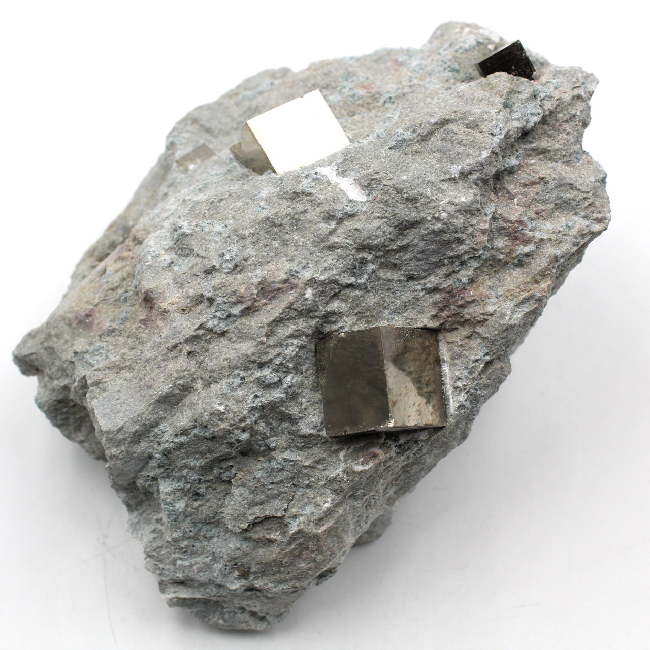 Pyrite cubes on gangue of Navajun Spain