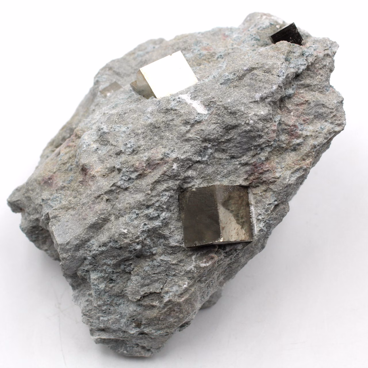 Pyrite cubes on gangue of Navajun Spain