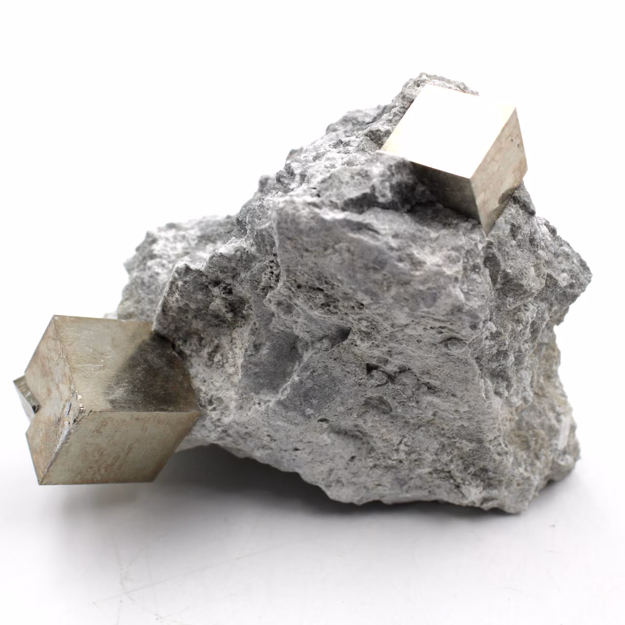 Pyrite cubes on gangue of Navajun Spain