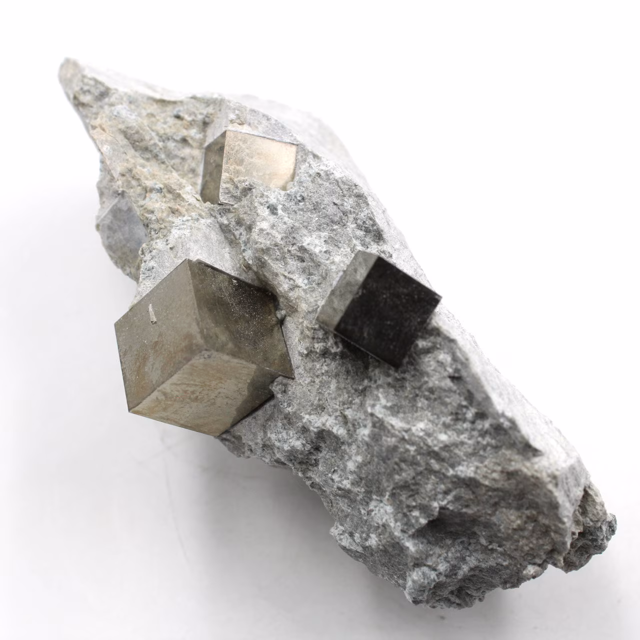Pyrite cubes on gangue of Navajun Spain