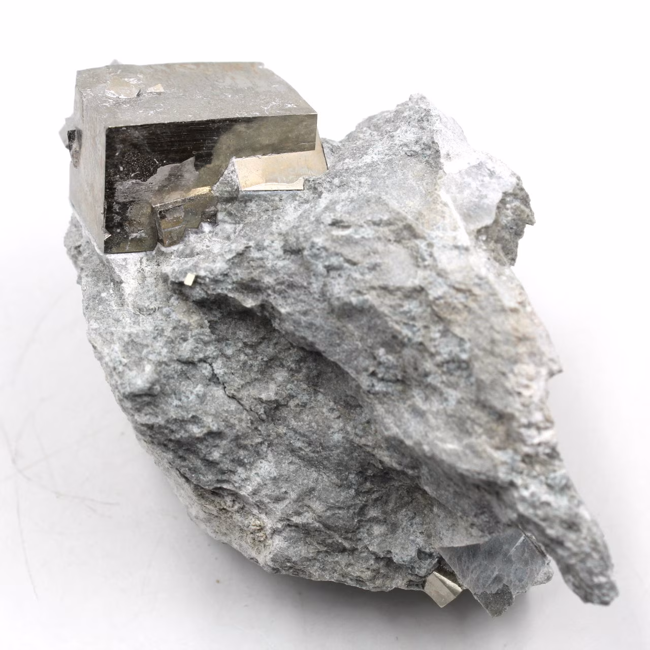 Pyrite cubes on gangue of Navajun Spain