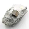 Pyrite cubes on gangue of Navajun Spain - 0