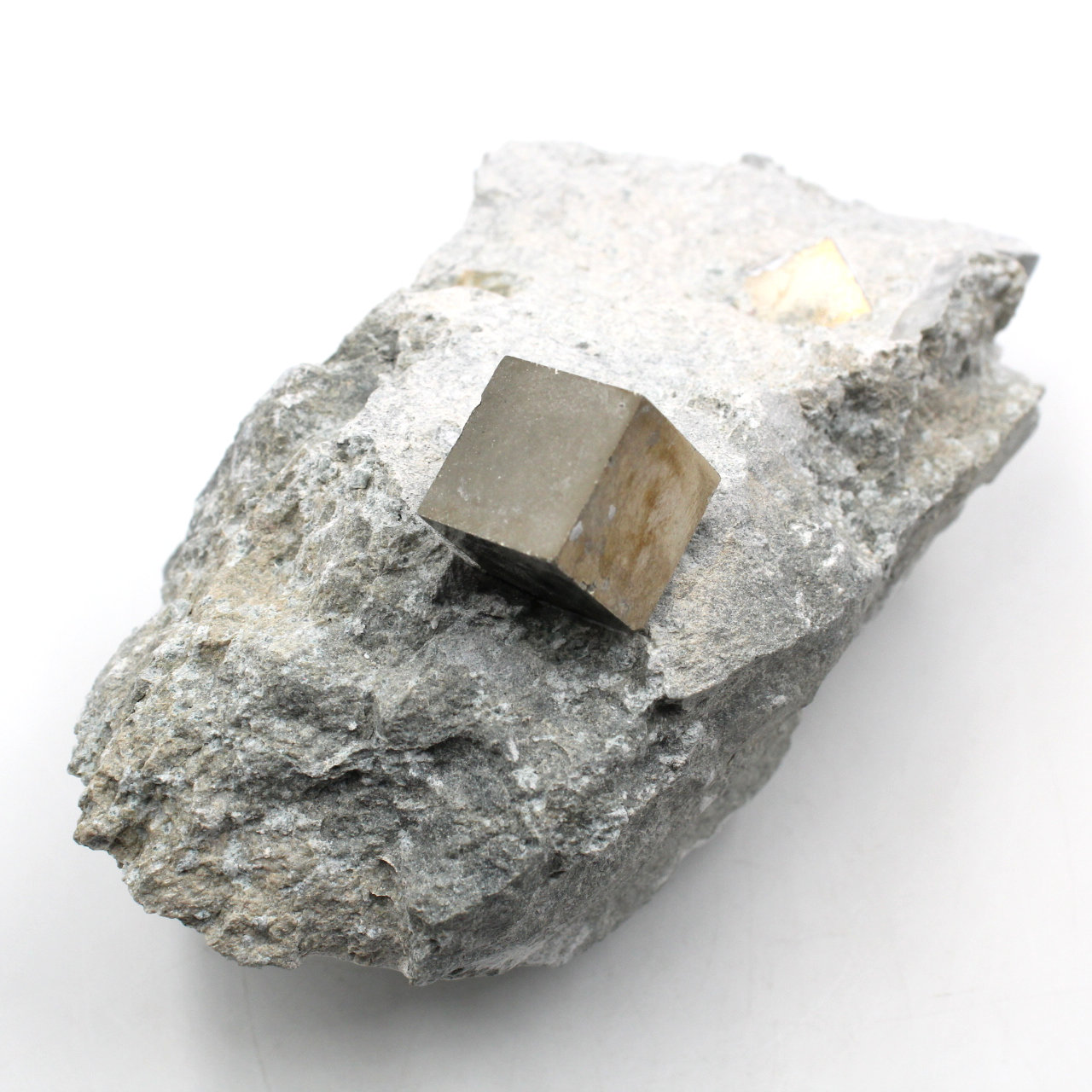 Pyrite cubes on gangue of Navajun Spain